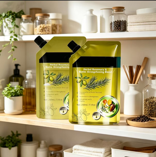 Order today and you will receive 2 packs of Rosemary Ginger Essence Shampoo. The herbal ingredients balance the oiliness of the scalp and deeply nourish the hair follicles to strengthen the roots, reducing hair breakage and loss. The foam is refreshing and easy to rinse off. It is packaged in a self-sealing bag for portability. It improves the oily and fine hair texture, suitable for both men and women for daily scalp care.