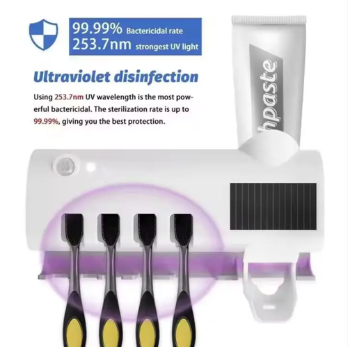 99.9% sterilization rate! The toothbrush disinfection machine adds a protective shield to the mouth. It uses UV-C ultraviolet light for sterilization. The toothbrush disinfection machine makes it impossible for bacteria to hide. It can disinfect in just 3 minutes, ensuring no cross-infection when multiple people live together! The multi-zone toothbrush disinfection machine is designed with separate compartments for each person, providing greater peace of mind.