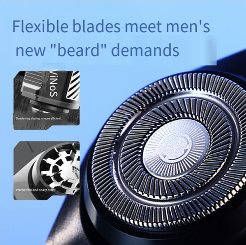 Waterproof Transparent Shavers Cordless Portable Face Beard Rotary Razor Machine Rechargeable Men Mini Electric Shaver