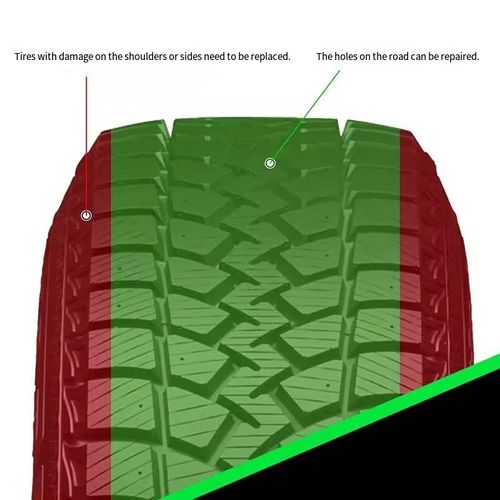 69 pieces of tire repair kits, including nail pullers, hole expanders, various-sized rubber strips, etc. It takes only 10 minutes to complete the tire repair without having to remove the tire for rescue. The tools are durable and can also be used to address minor tire issues. A set is provided in the trunk, making it convenient for commuting or driving with punctured tires, saving on rescue costs and ensuring a more secure journey!
