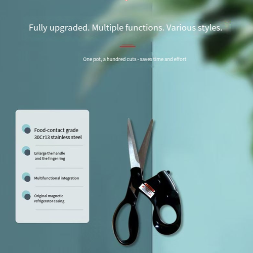 This laser-cutting scissors use infrared light for precise positioning. No need to draw chalk lines when cutting fabric. One straight cut without any waste. Suitable for fabric and handicrafts, with magnetic attachment for easy storage. Order today and you will receive 2 sets of laser-cutting scissors with infrared light, magnetic attachment, and stainless steel construction. Hurry up and place your order!