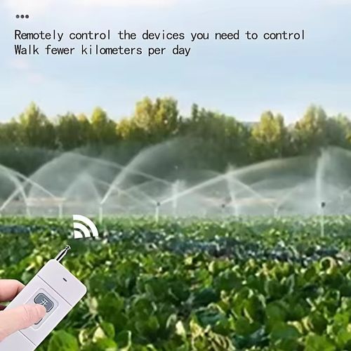 Ultra-long distance - 1000 meters,Wireless remote control switch. Kilometer-level remote control breaks the limitation of space, compatible with various scenarios such as garage doors, rolling shutters, irrigation equipment, etc. One-click operation is easy to master, and the anti-interference signal is stable. It is an efficient tool for intelligent control in home, commercial and agricultural settings.