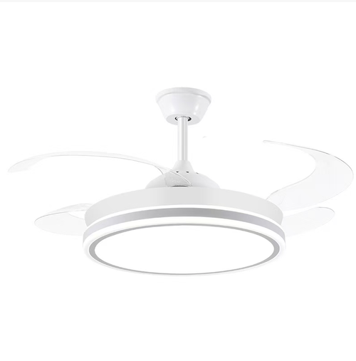 This 2026 new model inverter fan lamp integrates the lamp and fan into one design. It supports 6-speed forward and reverse rotation and three-color lighting. With an ultra-quiet operation of 30dB, it is equipped with remote control  APP intelligent control and timer functions. The simple and invisible fan blades are suitable for various styles and are an ideal choice for comfort in living rooms, dining rooms and bedrooms throughout the four seasons.