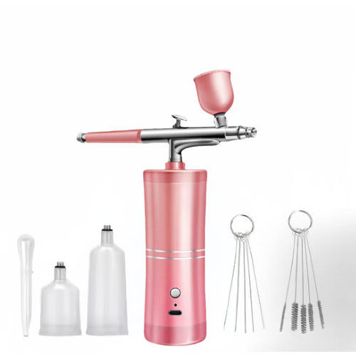 This portable charging spray pen gun is equipped with a 0.3mm fine nozzle, ensuring a fine and even misting effect. The wireless lithium battery design is free from constraints, suitable for nail art, model making, cake coloring and acrylic spraying. The stainless steel material is easy to clean and is an excellent tool for creative work in various scenarios. Enable every inspiration to be precisely realized, and infuse more colors and creativity into life.