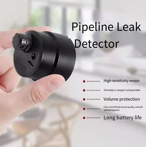 Multifunctional pipe leak detector, with highly sensitive sound pickup to capture the sound of water leakage. 3.5mm interface allows connection to multiple devices for direct recording and analysis. Compact and portable, with long battery life and water and dust resistance. Simple to operate. Suitable for detecting leaks in household hidden pipes and engineering pipelines. It makes it impossible for concealed leaks to hide. It is the precise scout for pipe leaks.