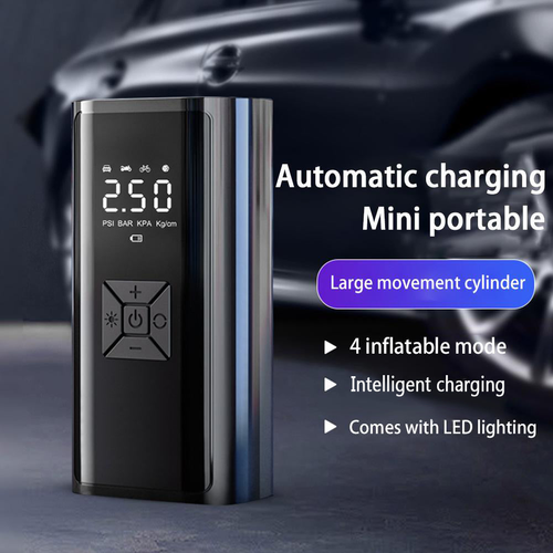 No more waiting for help. Stranded on the road with a flat tire? Just grab a wireless air pump and fix it yourself in 10 minutes, saving time and rescue costs, giving you peace of mind on long road trips! Test and charge your tires before you set off to avoid increased fuel consumption and the risk of a blowout due to unstable tire pressure.