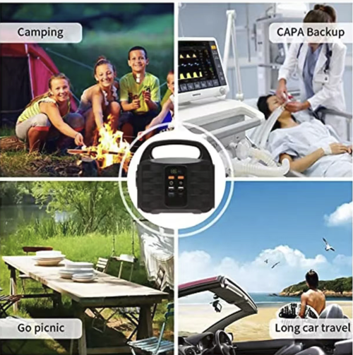 This outdoor portable energy storage power supply features multiple interfaces for all-round output, intelligent digital display to show real-time power level. It has a large-capacity battery cell for long-lasting power supply. The portable handle makes it easy to carry. It also has multiple safety protections. It is an all-round mobile power station for outdoor camping, self-driving trips, and family emergencies.