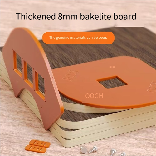 4-in-1 Arc Template, DIY Round Corner Cutting Tool for Woodworkers. Thickened board prevents slipping, dual retaining clips ensure stable fixation. Even beginners can cut out regular round corners. It can also be used for opening square holes and positioning sockets. Suitable for DIY home improvement projects. Say goodbye to sharp edges on furniture corners. The appearance level will be instantly elevated with a sense of sophistication!