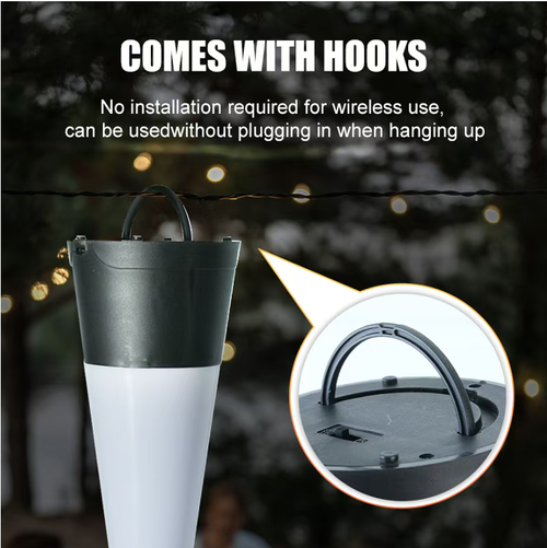 The camping enthusiast's joyous mosquito repellent and lighting two-in-one gadget: Soft fan blades, 360° rotation to create strong wind to repel mosquitoes, safe to use without hurting hands. Dual modes of warm yellow and white light, suitable for both camping atmosphere and home lighting. Compact design, easy to carry around. It can handle both outdoor mosquito prevention and indoor relaxation. The summer night is fully equipped with comfort.