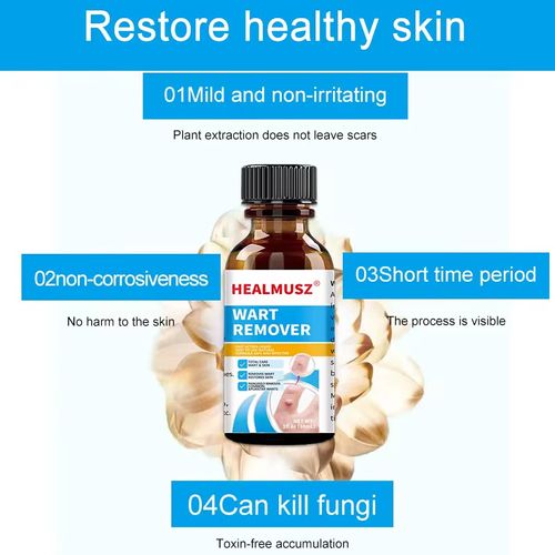 Suitable for various skin warts, Patent formula Ketrodil solution, featuring natural plant extracts, specifically targets flat warts, wart-like growths, and flesh-like horn-like warts. It penetrates deep into the wart base, reducing hyperplasia and improving the skin texture, with a gentle and non-irritating effect. Order today and get 3 bottles, Eliminate warts on the face, hands, and private areas completely, avoiding laser freezing. Enjoy smooth skin at home.