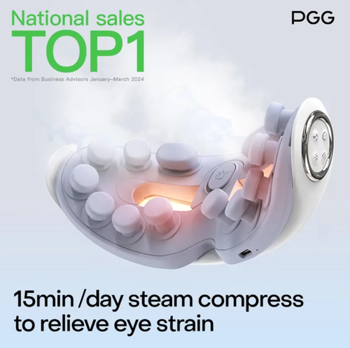 15-minute Eye SPA! Steam massage device, sprays mist to moisturize the eye area in just 3 seconds. It mimics human hand massage to relieve tension and discomfort. With Bluetooth connection, it provides even more relaxation. Reduces fatigue and dryness, lightweight and portable, fits in a bag and can be carried around. During lunch breaks, commutes, or before bed, simply put it on and transform from a tense state to a relaxed one. It brings the cloud SPA with you at all times!