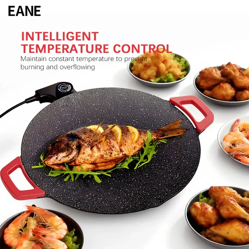 Electric Griddle Pan with Adjustable Temperature Control