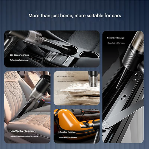 Wireless handheld vacuum cleaner for home and car use