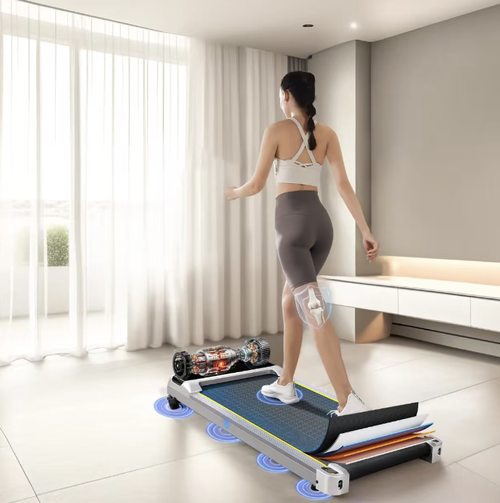 Home mini flat-panel treadmill, ultra-thin and foldable without taking up space, silent shock absorption with knee protection, multiple speed settings that can be adjusted, suitable for slow walking, brisk walking and jogging. It is friendly for small-sized apartments and is a high-value, cost-effective must-have for those who sit for long periods and want to do light exercise at home. Easily embark on a healthy and light exercise lifestyle.