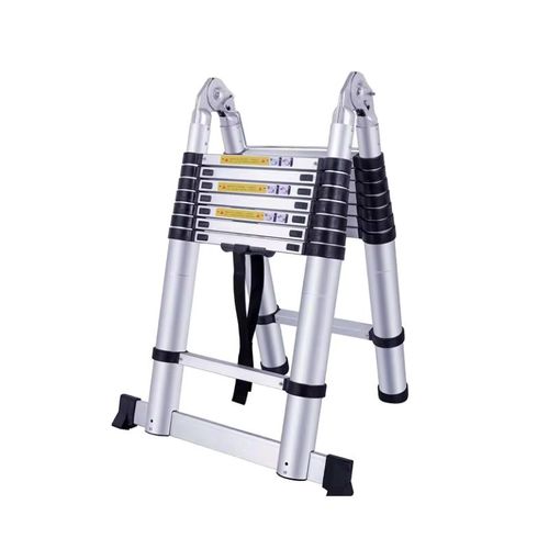 Thickened aluminum alloy telescopic ladder, household portable folding L-shaped ladder, engineering lifting straight ladder, safety lock and anti-slip stability, multi-functional dual-purpose climbing ladder, one-click contraction for easy storage, indoor decoration cleaning and outdoor work special ladder, strong load-bearing and long service life, in line with national safety standards, the preferred portable climbing tool for renters and construction workers.