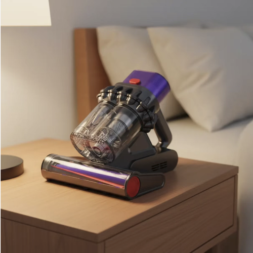 With the handheld dust removal device in hand, the high-frequency tapping combined with strong suction power can deeply remove dust mites and their skin debris. The ultraviolet physical antibacterial feature is equipped with a safety anti-fault illumination design. The device is lightweight, and the wheels do not damage the fabric. It is suitable for various scenarios such as beds, sofas, and cushions, and is a must-have for home cleaning.