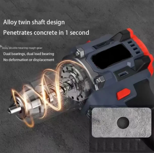The 21V 2-in-1 lithium battery drill electric screwdriver can drill holes in various materials such as wood, metal, stone, and concrete. It is powered by lithium battery, portable and efficient. Whether for home repairs, construction work, or handicrafts, it can handle them easily. It provides strong power and a convenient experience for your drilling and screwing operations, and is your reliable tool assistant.