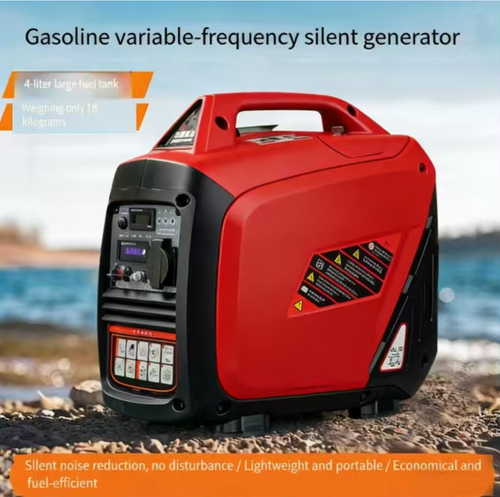 This small gasoline generator features an efficient gasoline engine that delivers stable sine wave electricity, suitable for various devices. The compact and portable design allows one person to easily carry it. It is equipped with multiple safety protections and operates quietly and environmentally friendly, making it suitable for outdoor camping, emergency backup power supply, mobile operations, and other scenarios.