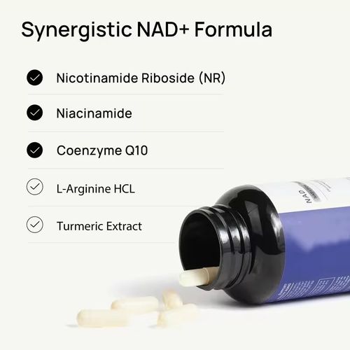 Amide Enhancing Sex Hormone Capsules, containing NAD+, coenzyme Q10, and nicotinamide, provide cell-level gentle empowerment, relieving fatigue and enhancing performance. Take 1 capsule daily. If you place an order today, you will receive 2 bottles totaling 60 capsules. They are small and easy to swallow without any medicinal taste, suitable for daily use or business trips, ensuring continuous vitality.