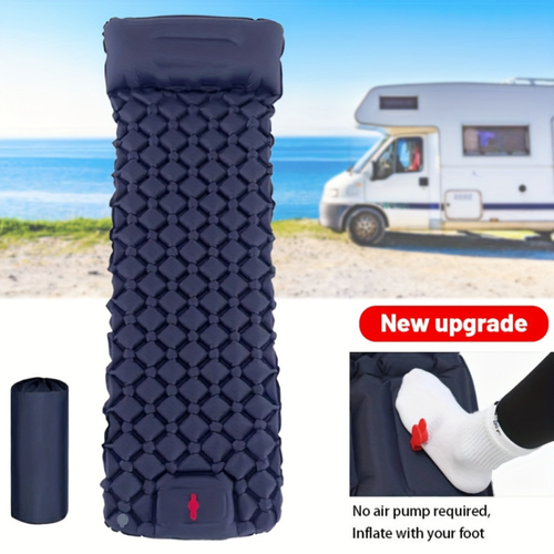 This outdoor automatic inflatable pad is equipped with a foot-operated pump. Just press it and it will inflate. The honeycomb structure closely fits the skin, and it also has an integrated headrest that protects the cervical spine. It is moisture-proof and easy to store. Whether you are camping or traveling in a camper, it can help you sleep in the wild with a home-like feeling. It is truly a thoughtful companion for outdoor sleeping.