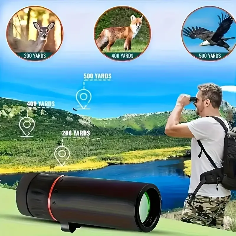 Monocular telescope, hard-core optical strength, helps you break the shackles of distance, ultra-long distance up to 2000 meters