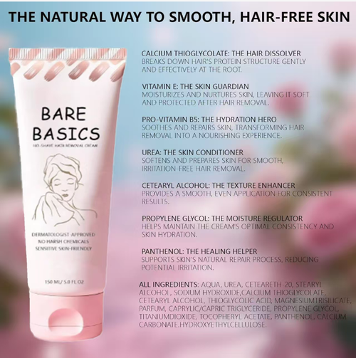 Order today and you will receive 3 bottles of professional and gentle formula healthy hair removal cream: No need to use a razor. Just apply and the hair will be removed. This product has been certified by a dermatologist and is gentle and non-irritating to use, without any pungent smell. It contains coconut oil and avocado oil, which are beneficial for skin care. After hair removal, the skin will become smooth and soft. This is a must-have for lazy summer days to showcase your beautiful skin.