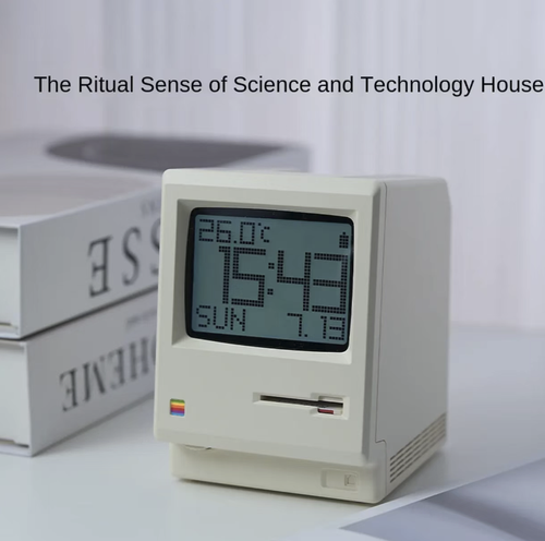 The Wild Leopard Maclock Macintosh alarm clock replicates the classic Macintosh retro design. The rainbow logo is highly recognizable. The screen features a gentle smiling face greeting, precise timekeeping, multi-functional timing, and long-lasting battery life. It is not only a practical alarm clock but also a tech-themed desktop decoration. It is an excellent gift for nostalgic friends. Make every minute meaningful and accompany you to start a wonderful day.