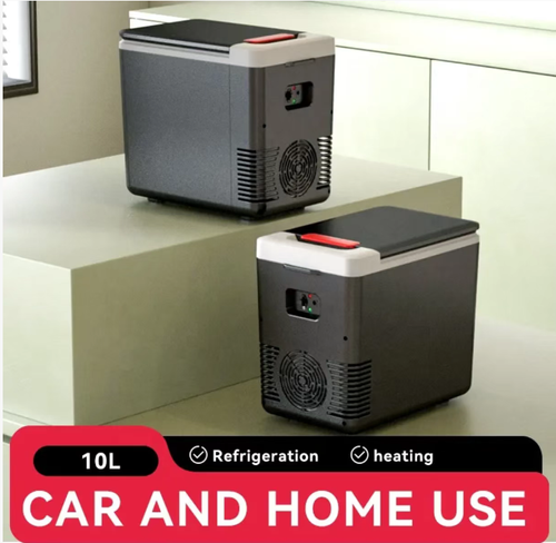 This 10L dual-purpose home and vehicle refrigerator: features dual modes of semiconductor cooling and heating, compatible with 12V 110V, operates at a low noise level of 45dB. It is compact and doesn't take up much space. It is suitable for camping by yourself, commuting, keeping food warm during transportation, and storing items in rental properties. It enables you to enjoy cold drinks and hot food anytime and anywhere, and says goodbye to makeshift solutions.