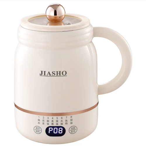 0.8L in a compact size, it is suitable for one person's consumption. The ceramic inner container is hygienic, non-stick and easy to clean. It has 8 functions covering cooking porridge, brewing tea, and stewing soup, etc. It supports scheduled heating and is small and portable. It is suitable for both office use and solitary living. The exquisite gift box packaging is also suitable for giving as a gift.