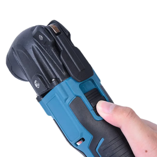 Lithium battery charging universal tool, multi-functional oscillating shovel, capable of cutting, trimming, slotting, sanding and chiseling. Equipped with multiple replaceable blades, supports speed adjustment, quick-change accessories are easy to assemble and disassemble, with a wireless lithium battery design for convenient mobile operation. Suitable for woodworking, decoration, edge repair, and operations in narrow spaces.