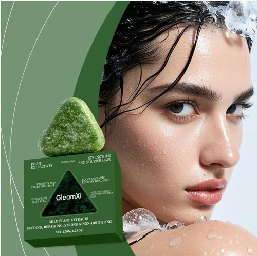 Wavy hair, fine and soft, look at it! Platycladus leaf herbal essence shampoo bar, nourishes the hair roots and washes out a voluminous and fluffy effect on the crown! Natural plant extract formula, creates thick lather, cleanses without damaging the scalp. Order today and get 3 bars for just 1 price! A small piece is extremely durable, convenient for travel and doesn't take up much space. A cup of milk tea price, easily get luscious and shiny hair.