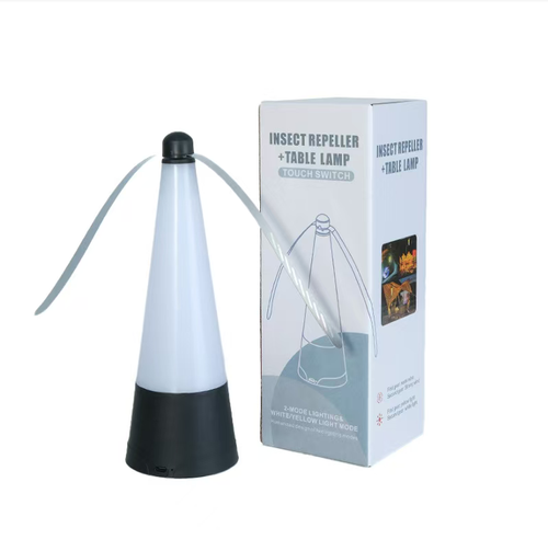 The camping enthusiast's joyous mosquito repellent and lighting two-in-one gadget: Soft fan blades, 360° rotation to create strong wind to repel mosquitoes, safe to use without hurting hands. Dual modes of warm yellow and white light, suitable for both camping atmosphere and home lighting. Compact design, easy to carry around. It can handle both outdoor mosquito prevention and indoor relaxation. The summer night is fully equipped with comfort.