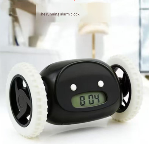 Get up early fans, this running alarm clock will start spinning with wheels and keep going until you get up and grab it. It will keep ringing until you stop it. This is a physical force that ends the sleep cycle and makes you get up. It is made of shock-proof silicone material and has a cute cartoon design. It can be used as both an alarm clock and a decorative item. It is extremely useful for students and commuters who want to fight laziness.