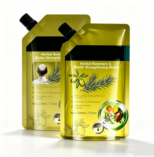 Order today and you will receive 2 packs of Rosemary Ginger Essence Shampoo. The herbal ingredients balance the oiliness of the scalp and deeply nourish the hair follicles to strengthen the roots, reducing hair breakage and loss. The foam is refreshing and easy to rinse off. It is packaged in a self-sealing bag for portability. It improves the oily and fine hair texture, suitable for both men and women for daily scalp care.