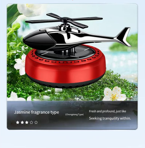 If you place an order today, we will send you a total of 2 solar-powered aircraft car aroma decorative items along with the aroma. This solar-powered aircraft car aroma: Following the Light Rotation + Dispersing Aroma and Purifying, has a zinc alloy body that is stable and durable. It is suitable for pregnant and infant use with natural essential oils. It is compatible with multiple scenarios, making driving a romantic flight journey.