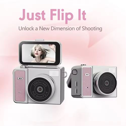 This S162 mini macaron camera features a flip screen for easy self-portrait shooting. It has high-definition quality with a retro CCD texture. Its palm-sized design makes it suitable as a pendant for carrying around. The operation is simple, making it ideal for students to record their campus life. It serves as both a camera and a fashionable accessory, effortlessly capturing the beautiful moments of daily life.
