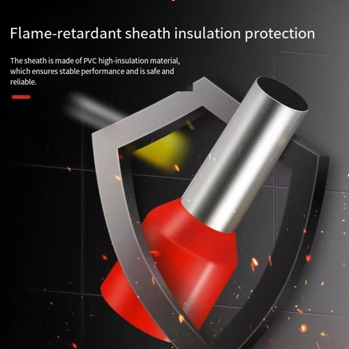 Insulated copper wire crimp terminal kit with 200 terminals and a pair of pliers