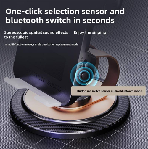 Smart sensor speaker phone holder without Bluetooth connection