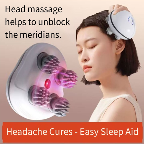 Intelligent head massager is here! It covers all the contact points to massage the acupoints, and has a built-in heating function to promote circulation. Say goodbye to head swelling and shoulder pain. With a quiet design that doesn't disturb others, 10 minutes a day will give your head a comfortable SPA experience, helping you relax every moment.
