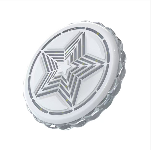 This LED reading lamp features a unique five-point star design. Its aurora light effect is enchanting. It can be freely switched between multiple modes, and it adds fun with voice control and automatic modes. The suction cup installation is simple, and the Type-C charging is worry-free. The operation is easy, and it can quickly create a unique interior atmosphere, bringing a new experience to driving.