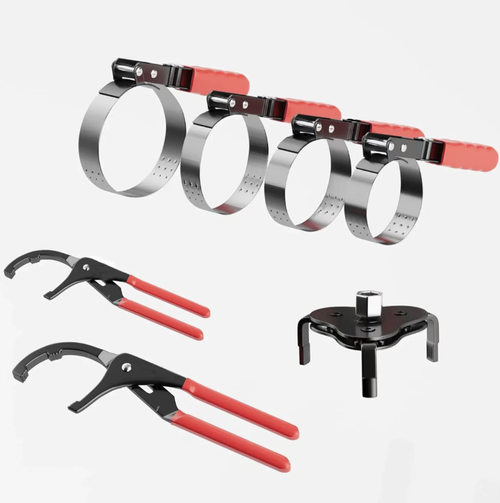 This 8-piece stainless steel filter wrench set is not just a set of tools,  it is your professional companion for car repair and oil changes. With its full range of specifications, high durability and effortless design, it breaks through the limitations of assembly and disassembly, making each filter replacement precise, efficient and worry-free. It is a must-have tool for the automotive repair industry and car owners.