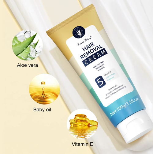 Order today and you will receive 3 boxes of the gentle, safe, non-irritating hair removal and dark spot fading intelligent revitalizing cream. The gentle revitalizing hair removal cream can remove hair from the roots in just 5 minutes without pain, leaving no residue. It contains aloe vera and vitamin E, which soothes and repairs, fades dark spots, is suitable for sensitive skin, and can be used all over the body.