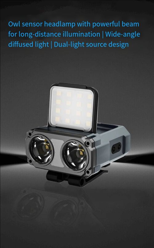 New model of multi-functional strong light sensing headlamp, super bright, long-range, long-lasting battery life, outdoor fishing cap clip lamp