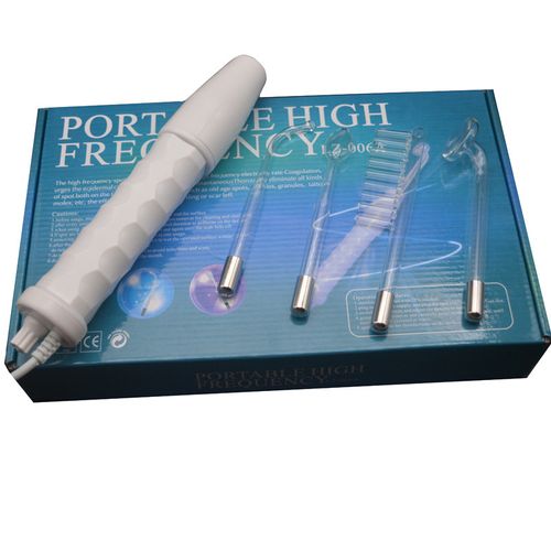 Professional Grade Portable High Frequency Facial Skin Therapy Wand with 4 Premium Durable Replaceable Glass Tubes for Different Parts – Multi-Functional Electrotherapy Beauty Device for Targeted Acne Treatment, Deep Wrinkle Reduction, Scalp Circulation Boost, Collagen Production Stimulation, Pore Minimization and Facial Contour Lifting – Achieve Salon-Quality Clear, Firm, Smooth and Youthful Skin in the Comfort of Your Own Home Without Expensive and Time-Consuming Spa and Salon Visits