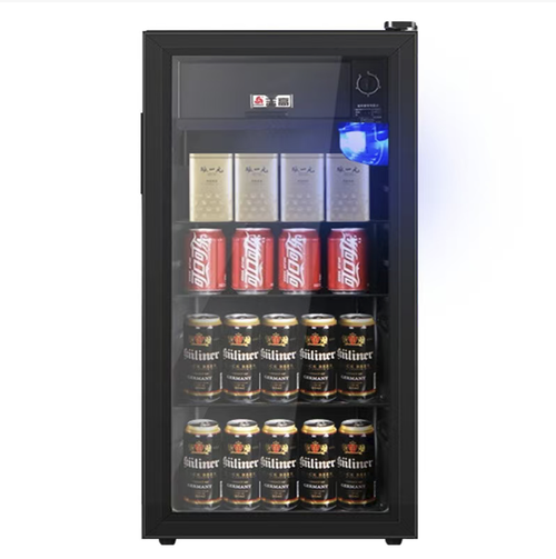 This home single-door transparent glass wine cooler cabinet is equipped with a 5~20℃ gradient temperature control, suitable for different storage and preservation needs of red wine, beverages, tea, fruits and vegetables, etc. The high-efficiency compressor cools quickly and operates quietly. The panoramic glass door combines display and preservation functions. The layered storage is orderly, making it an ideal choice for home storage and style display.