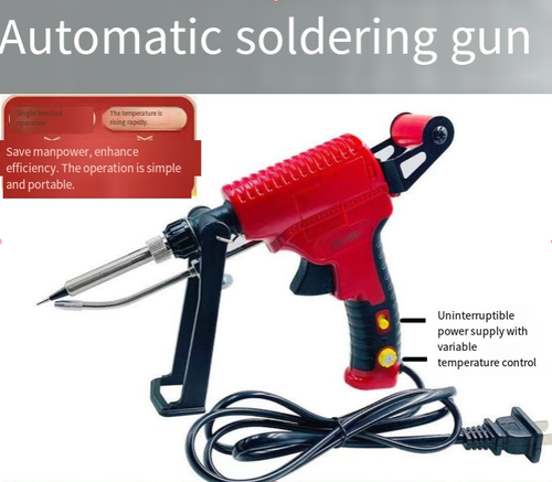 Who's still frustrated by slow soldering and cold solder joints? This solder gun completely changes industry perceptions! With a 3-second heat-up, you can solder instantly when you turn it on. Its high temperature remains stable and doesn't drift. Whether you're repairing precision electronics or assembling home appliances, it creates a super-sturdy solder joint. Its precise temperature control eliminates the risk of burnt boards. Get three rolls of high-purity solder wire for free today!