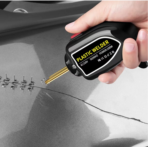 100W plastic welding machine, heats up in 3 seconds and efficiently repairs plastic damages. The copper tube does not generate heat, ensuring safety from burns. It is equipped with multiple specifications of welding materials, precisely adapting to various scenarios. The machine is compact and portable, capable of seamlessly repairing both household plastic parts and industrial plastic components. It is a practical tool for rejuvenating plastics.