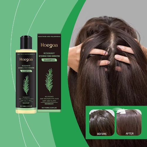 Rosemary Herbal Essence Shampoo: With the power of plant extracts, it promotes hair growth, hydrolyzes keratin and vitamin C for double buffing, creating a voluminous and strong, high-crown waterfall-like hairstyle.