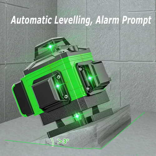 8-channel green light is extremely clear, automatic leveling is just around the corner, water-resistant, dust-proof and durable. With IP54 protection, it can withstand use in construction sites and home renovations. The construction accuracy is on par with the ceiling. With it, even novice builders can instantly become experts. Whoever uses it will love it!