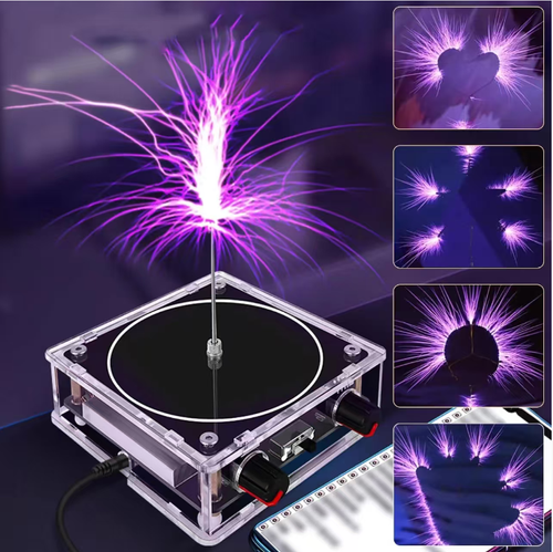This music lightning box ingeniously combines lightning and music. The lightning can be controlled by hand, giving it a strong technological feel. It supports Bluetooth connection for mobile phones and can play lightning music. In the high-energy electric field of lightning, it can also wirelessly light up various gas lamps. Whether for personal use or as a gift, it can bring an unprecedented cool experience.